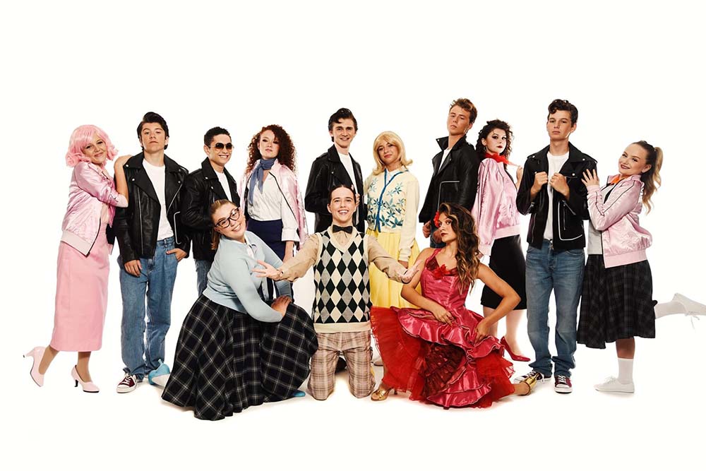 Stunning period costumes for the cast of Grease the musical